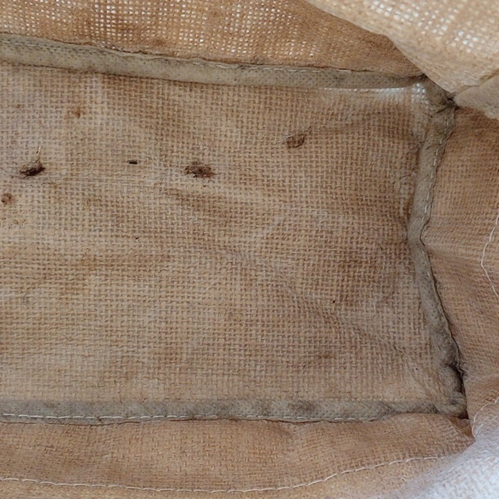 *50off3* 2 Shopping Tote Bags Trader Joe's Mini Burlap Vanity Fair - Picture 7 of 13